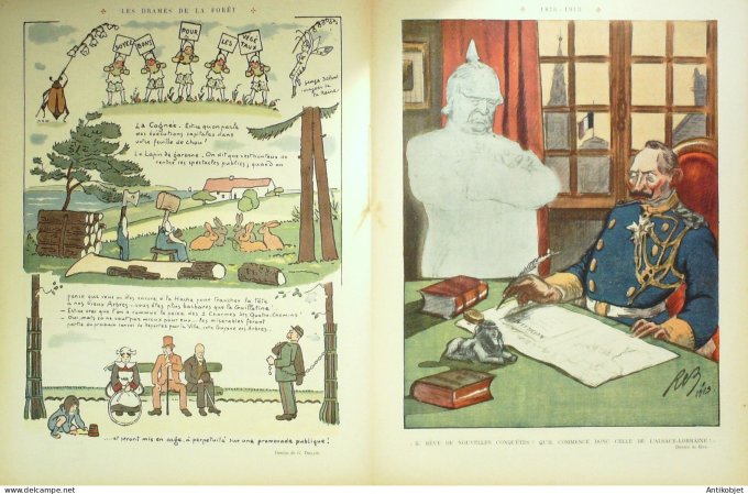 Le Rire 1913-06- 7 # 540 Journal humoristique Ed.Originale Clemenceau & Poincare