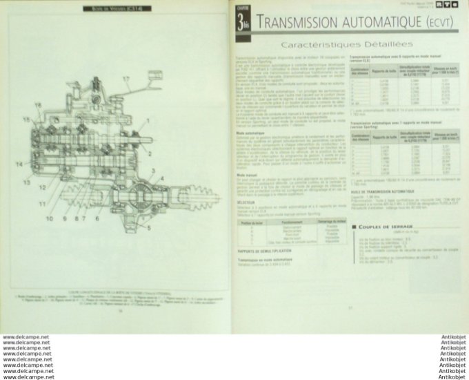 R.T Automobile Fiat Punto 10/1999 étude  # 638