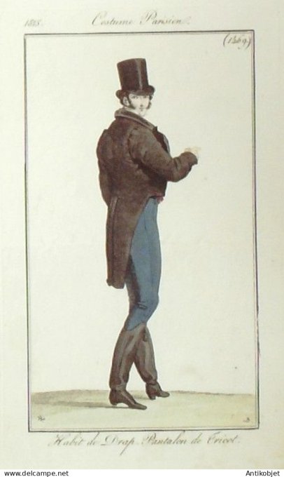 Costume Parisien 1815 # 1469 Habit homme de drap