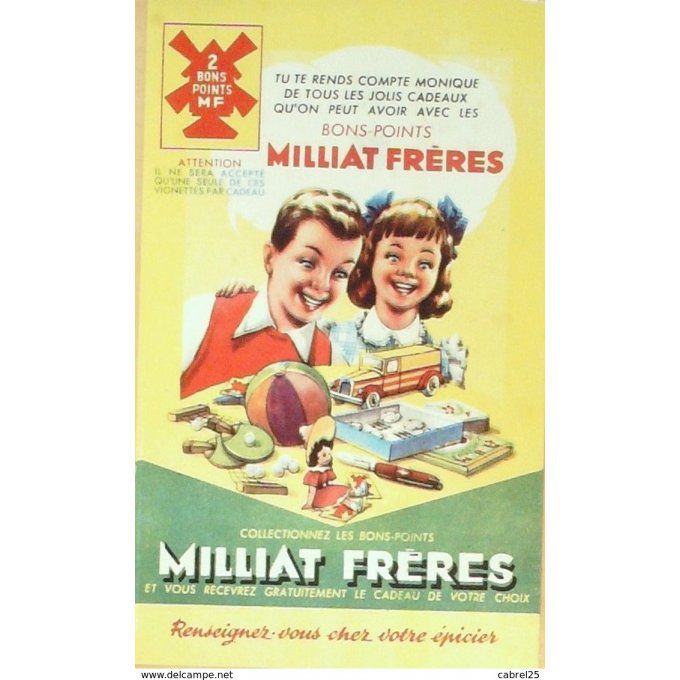 Buvard MILLIAT FRERES Pâtes