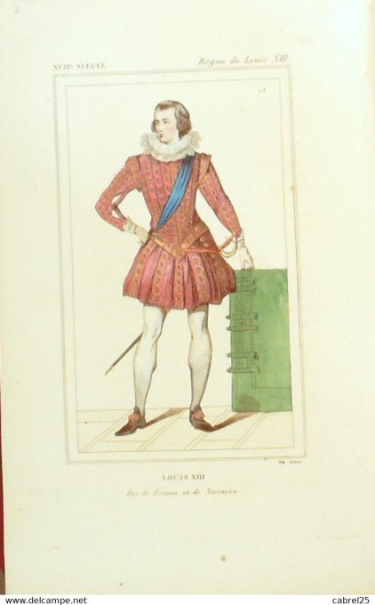 Louis Xiii Roi De France Et De Navarre 17ème 1852