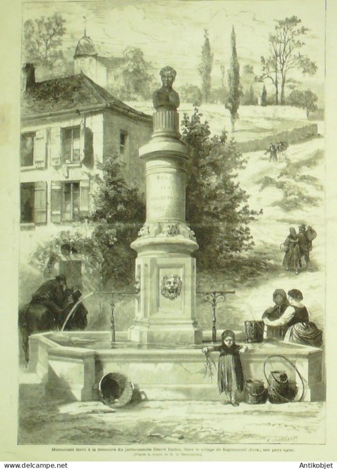 Le Monde illustré 1872 n°802 Turquie Midhad-Pacha Vézir Septmoncel (40) Hutuiti île de Pâques