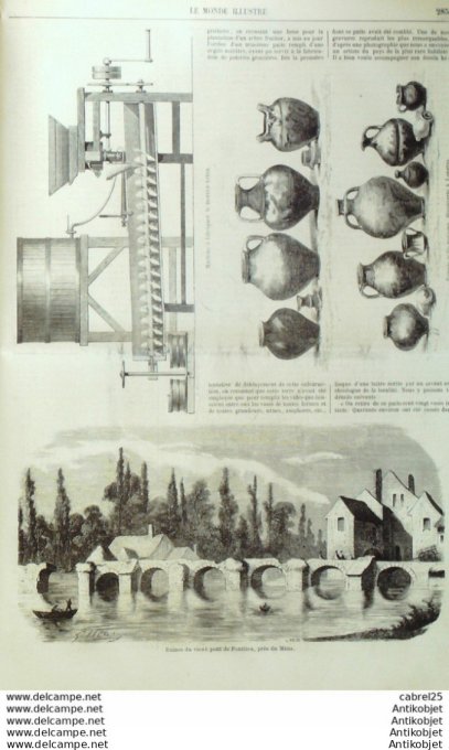 Le Monde illustré 1858 n° 55 Pagode Chinoise Bordighiera Italie Forët Noire Charbon Industrie