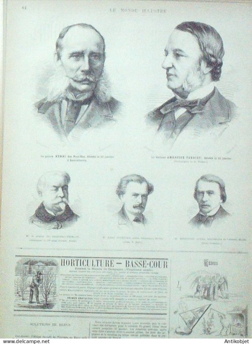 Le Monde illustré 1879 n°1139 Pays-Bas Guillaume III Emma de Waldeck-Pyrmont