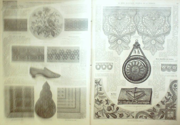 Journal Mode illustrée 1871 # 43 Pardessus & chapeaux 