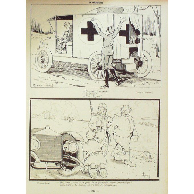 La Baionnette 1916 n°043 (Nos chauffeurs) JOBBE DUVAL ALLIER HUARD GASTYNE