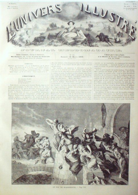 L'Univers illustré 1859 #  43 fort Golowine sac de Magdebourg