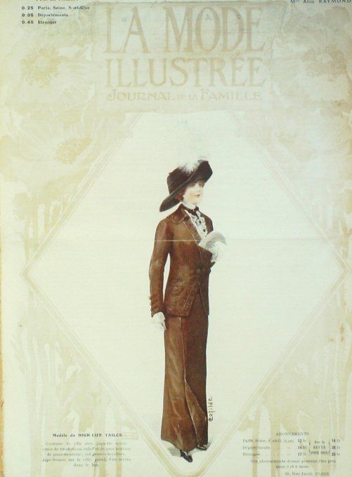 Journal Mode illustrée 1911 # 43 Robe de loisirs