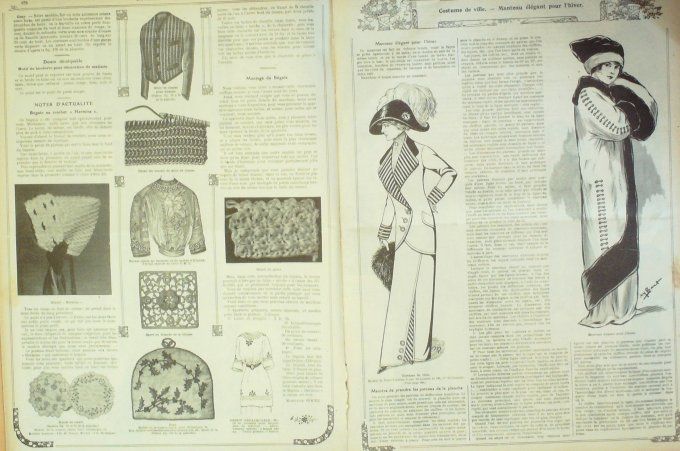 Journal Mode illustrée 1911 # 43 Robe de loisirs
