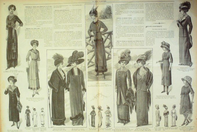 Journal Mode illustrée 1911 # 43 Robe de loisirs