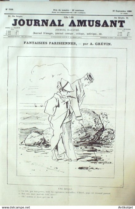 Le Journal Amusant 1880 # 1256 Comme quoi le dernier perdreau fut tue en Seine-et-Marne par Morland