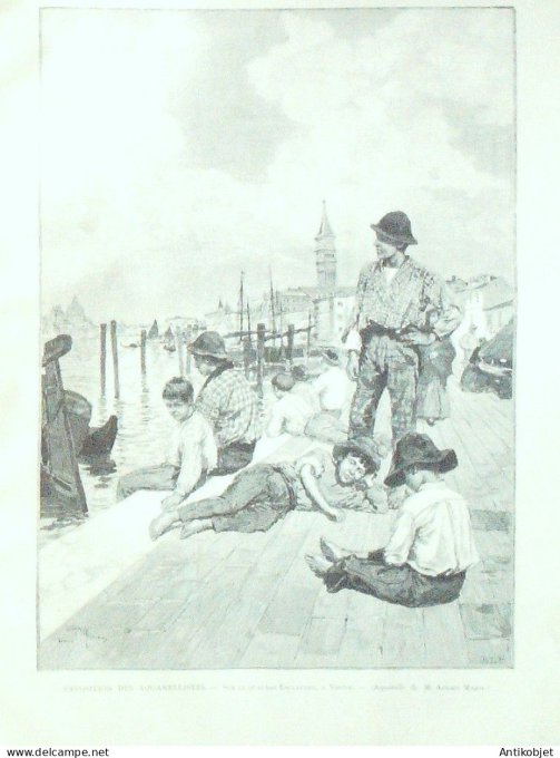 Le Monde illustré 1886 n°1560 Vincennes (94) Venise Scala de Milan libretto d'Otell