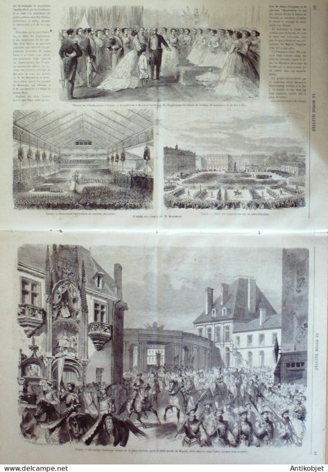 Le Monde illustré 1866 n°485 Egypte Alexandrie Autriche Vienne Florisdorf Nancy (54) Arras (62)