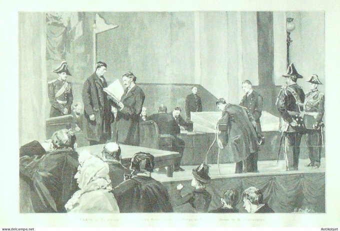 Le Monde illustré 1886 n°1560 Vincennes (94) Venise Scala de Milan libretto d'Otell