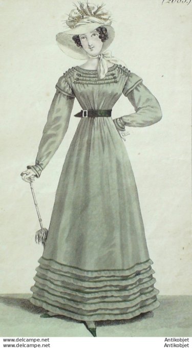 Costume Parisien 1822 # 2083 Blouse de bastiste écrue