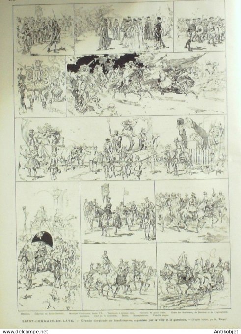 Le Monde illustré 1876 n° 990 Rouen (76) St-Germain-en-Laye (78) Espagne Madrid Alphonse XII