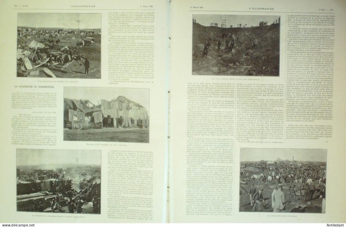 L'illustration 1896 n°2769 Abyssinie Aouch Ménélik Négus Marseille (13) affaire Lebaudy