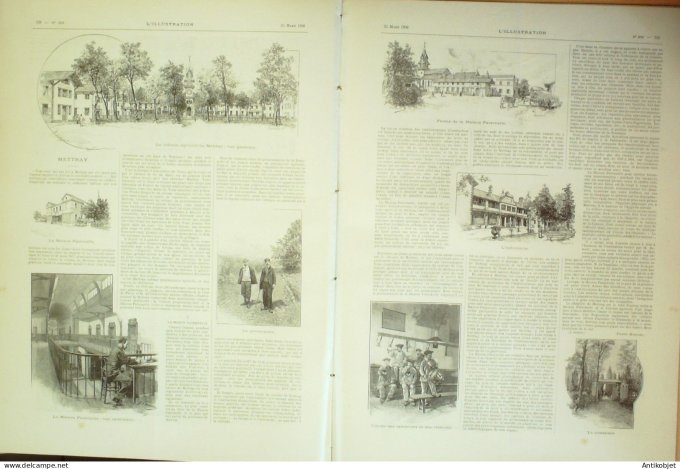 L'illustration 1896 n°2769 Abyssinie Aouch Ménélik Négus Marseille (13) affaire Lebaudy