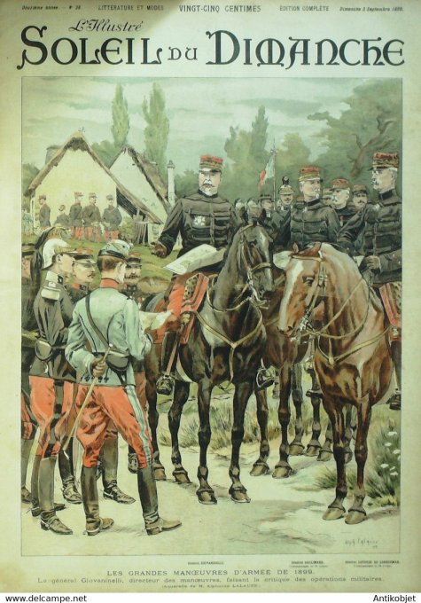 Soleil Du Dimanche 1899 N°36 Maupassant Alphonse Daudet Dreyfus Algérie Oran