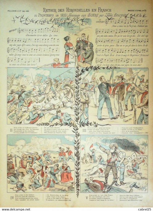 Retour Des Hirondelles Hommage Aux Boers (Pellerin d'epinal)