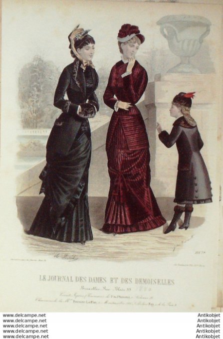 Journal des Dames Demoiselles 1880 # 1667 (Maison Plument)