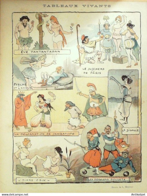 Le Rire 1895-04-20 #  24 Journal humoristique Ed.Originale M.Truffier
