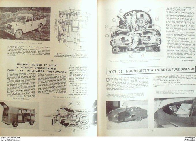R.T Automobile Camions UNIC Voiturette Jet 164 # 1959
