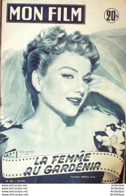 La Femme au Gardenia Anne Baxter Raymond Burr + film