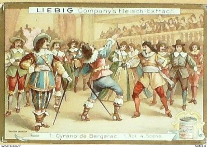 Chromo Liebig Sang  661 Cyrano de Bergerac I (1901)