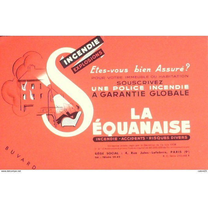Buvard LA SEQUANAISE Assurance