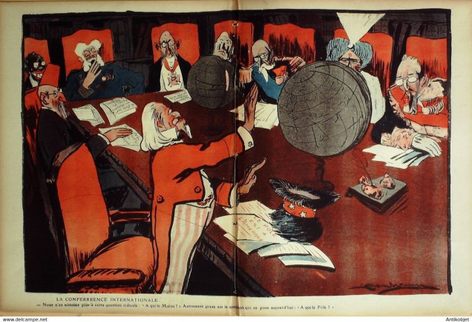 L'Assiette au beurre 1909 # 446 Le Pôle Nord Camara