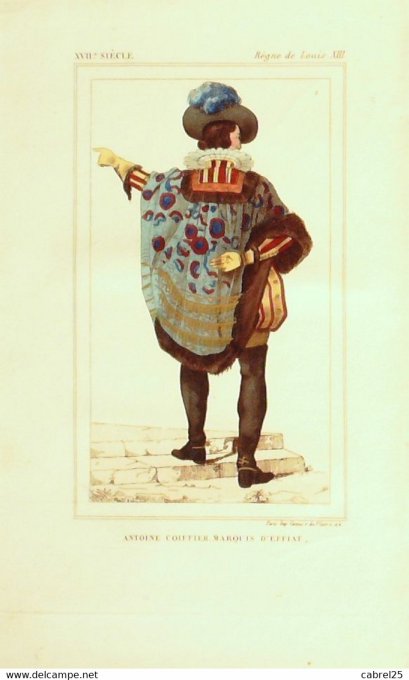 Coiffier Antoine Marquis D'effiat 17ème 1852