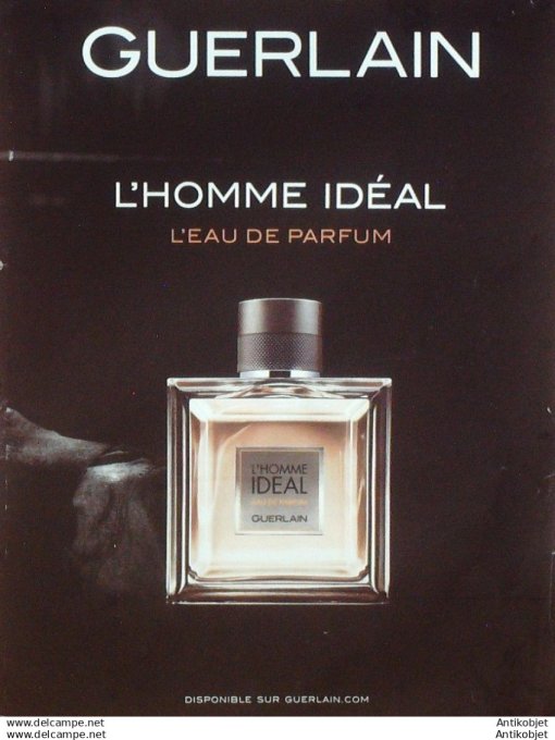 Publicite Cosmetique Guerlain Lhomme ideal 1980