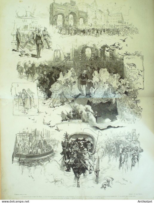 Le Monde illustré 1874 n°929 Suisse St-Gothard Espagne Madrid Alphonse XII Ollioules (83)
