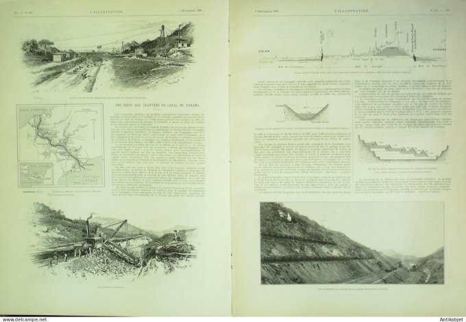 L'illustration 1901 n°3054 Sy-Cyr Panama Ballon Santos-Dumont nPaquebot Le Savoir Chine Prince Ychou