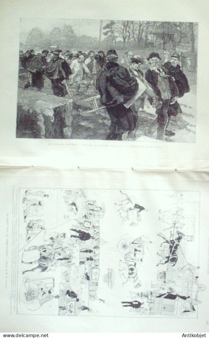 Le Monde illustré 1890 n°1724 Suisse Gampel Caire palais de Gizeh tombeau de Mariette-Pacha