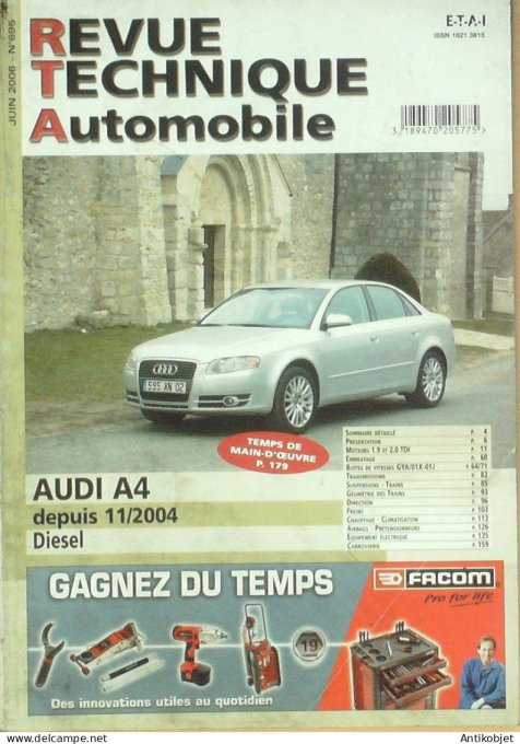 Revue Tech. Automobile 2006 n°695 Audi A4