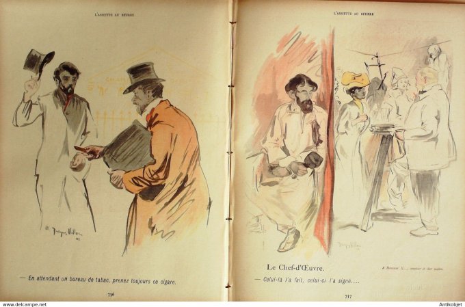 L'Assiette au beurre 1902 n° 46 La vie facile Villon