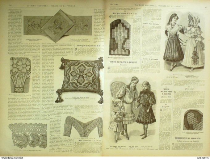 La Mode illustrée journal 1905 n° 02 Toilette d'après-midi