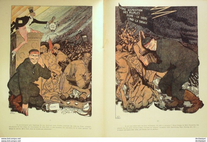 Le Rire 1919-11-15 #  46 Journal humoristique Ed.Originale Karl-Otto Fritzman