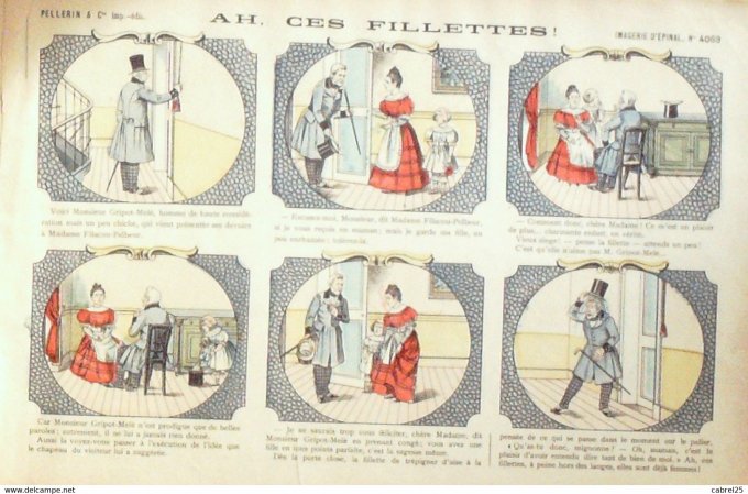 Ah Ces Fillettes (Pellerin d'epinal)