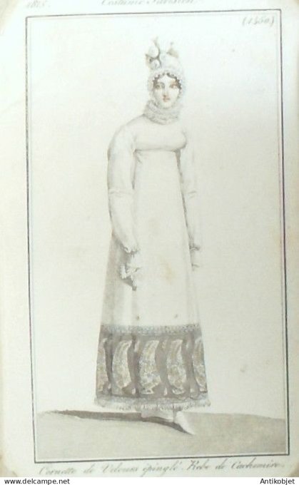 Costume Parisien 1815 # 1450 Robe de cachemire