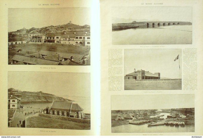 Le Monde illustré 1900 n°2258 Tché-Fou Nang-Kao Pékin Palikao Tien-Tsin New-York  docks du Lloyd