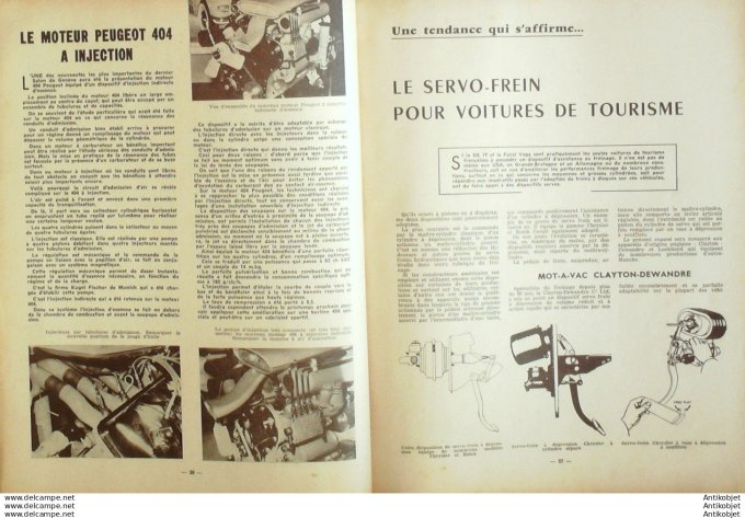R.T Automobile Renault 8 Gordini Ondine Floride Citroën 2cv 4x4 181 # 1961