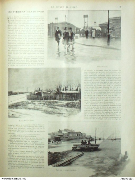 Le Monde illustré 1898 n°2132 Alger Bab-el-Oued Cayrol troubles Saint-Ouen (93)