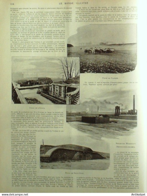 Le Monde illustré 1898 n°2132 Alger Bab-el-Oued Cayrol troubles Saint-Ouen (93)