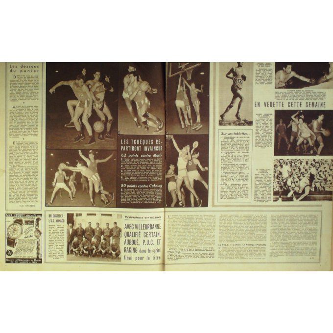 Miroir Sprint 1955 #  447 3 Jan Fulgenzy Thuau Dauvin/Montmartr E Bordeaux/Paris/Noret