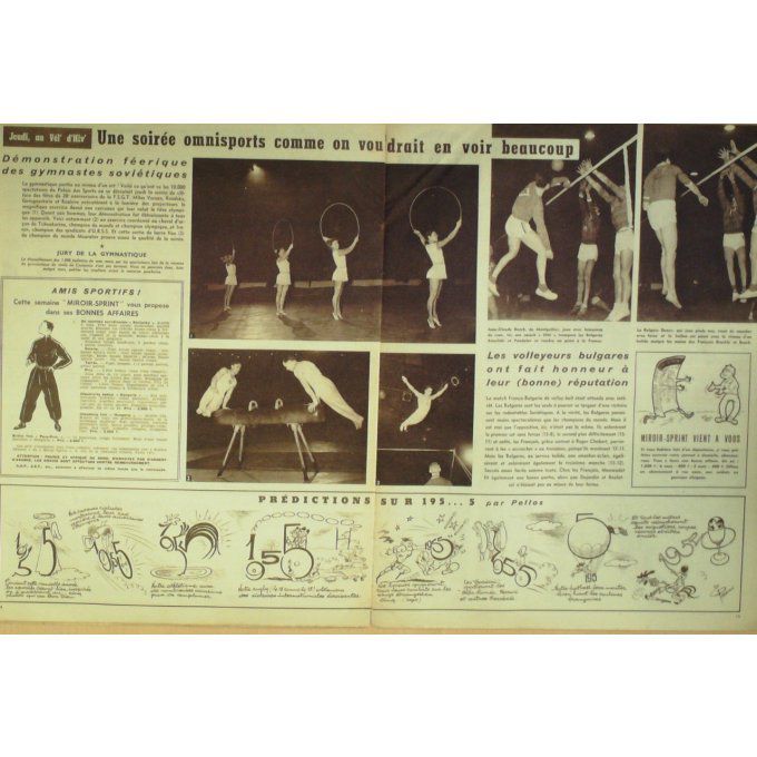 Miroir Sprint 1955 #  447 3 Jan Fulgenzy Thuau Dauvin/Montmartr E Bordeaux/Paris/Noret
