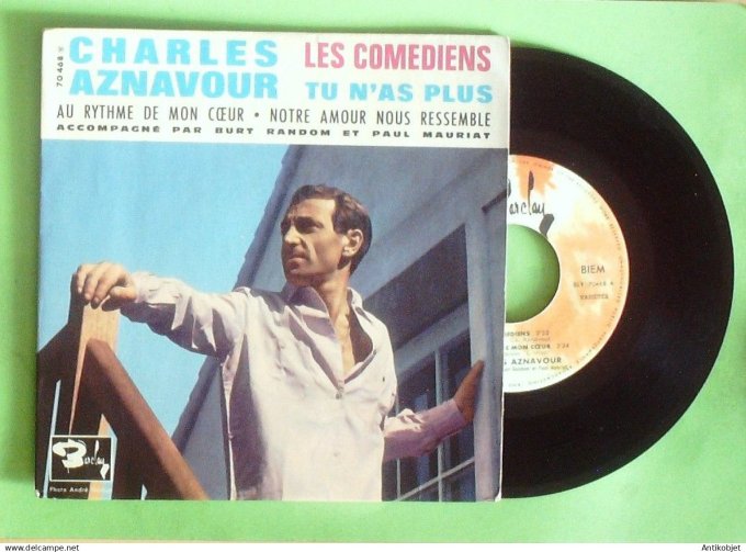 Aznavour Charles 45T EP Les comédiens (languette) 1962
