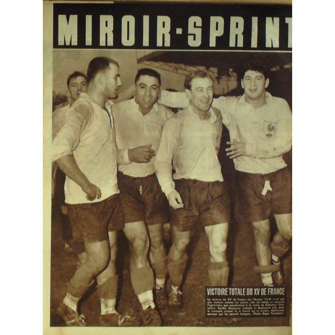 Miroir Sprint 1955 #  448 10 Jan France Ecosse Kopa Chefdhotel Bonlieu Blida Sentffle